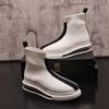 Fashion New High Top Mesh Sock Sneakers Fashion Black Brand Designer Mens Slip On Boots Luxury Cartoon Vulcanized Shoes A11