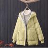 New Cotton-padded Women's Short Winter Hooded Cotton-padded Jacket Korean Version of Cotton-padded Jacket Joker Bread and Clothing