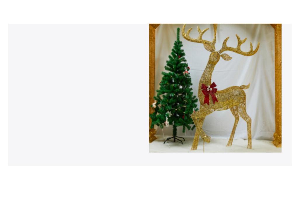 Luminous Wrought Iron Christmas Deer Ornament Set for Hotel Festive Décor