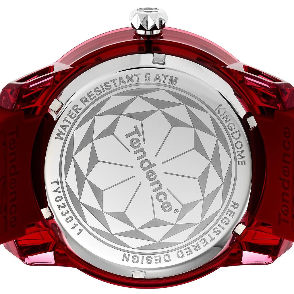 King Dome Green Mineral Red [Tendence] Watch, Dial, Polyamide, Glass, Quartz, 50mm, Men's, [Used]