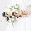 Brooch Pin Decorative Faux Pearl Wedding Corsage Bride Groom
