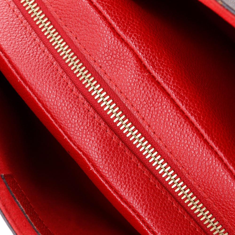 LOUIS VUITTON Almine toe bag Handbag M41779 2WAYShoulder Rouge Brown / red Monogram canvas Women Used