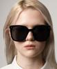 Hangeul Daily Oversized Sunglasses Black