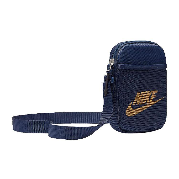 Nike Heritage Large Logo Polyester Shoulder Crossbody Bag Unisex bags Navy BA5871-410