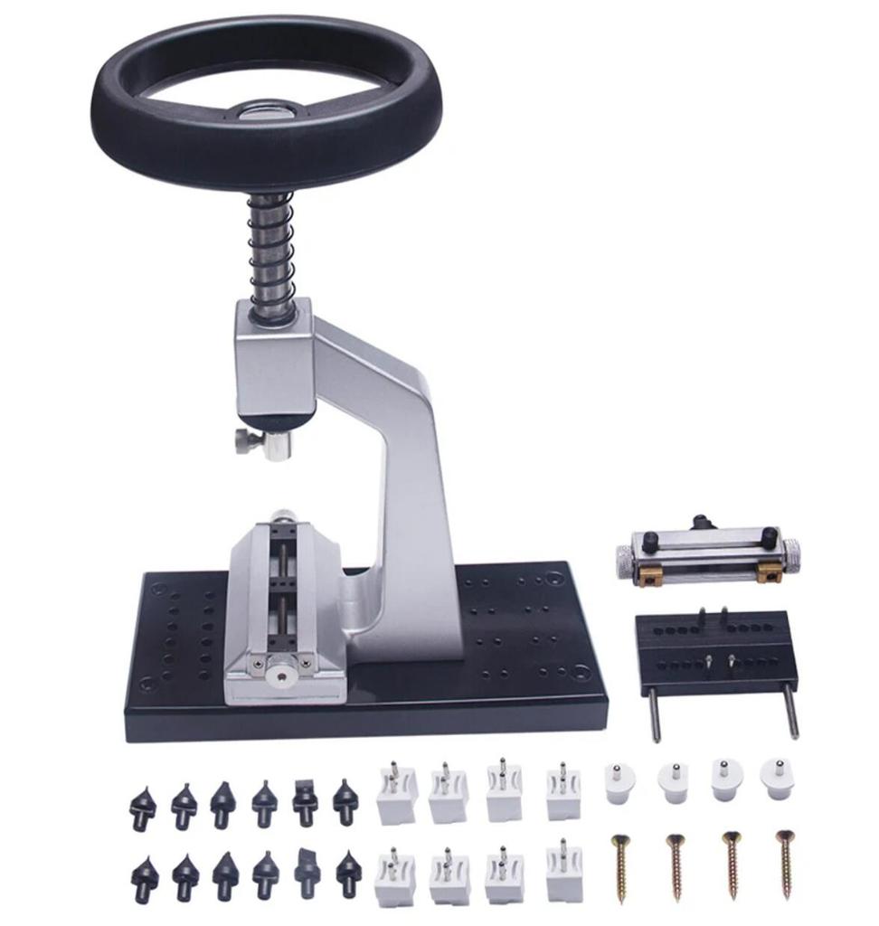 Bench Watch Case Opener,Watch Case Opener, 5700 Bench Wristwatch Back Opener with 6 Dies Accessories Watchmaker Repair For Watch