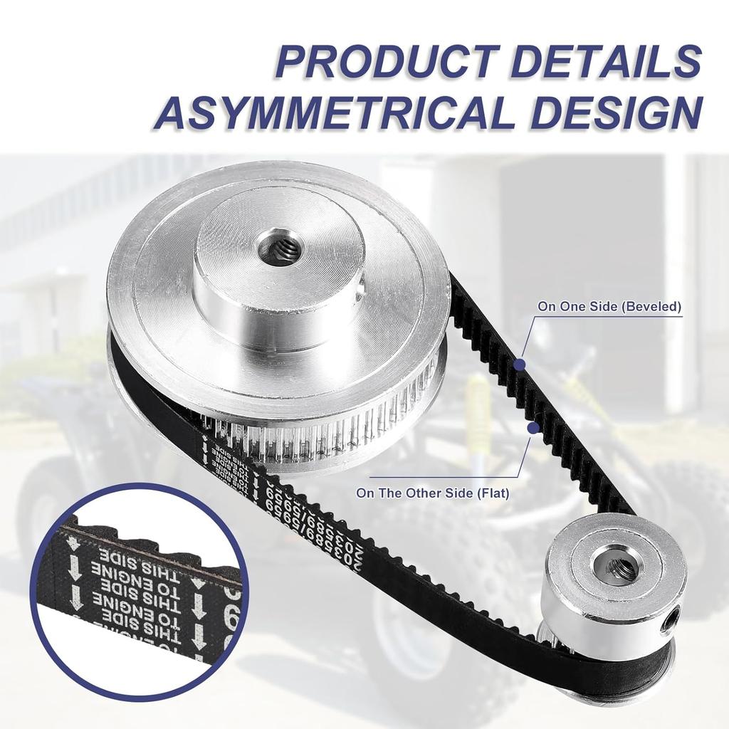 Go Kart Drive Belt, 3PCS Drive Belts, Cheimaxy 30 Series Torque Converter Belt For Manco 5959 / Comet 203589 Part Replacement