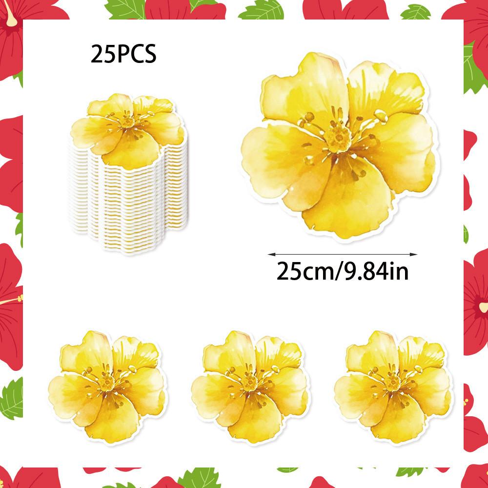 Themed Summer Colorful Flowers Leaf Patterns Paper Placemats Party Decorations