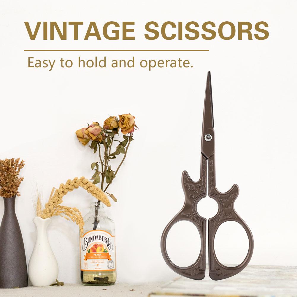 

Винтажные швейные ножницы из нержавеющей стали, классический режущий инструмент для поделок своими руками (# 2)