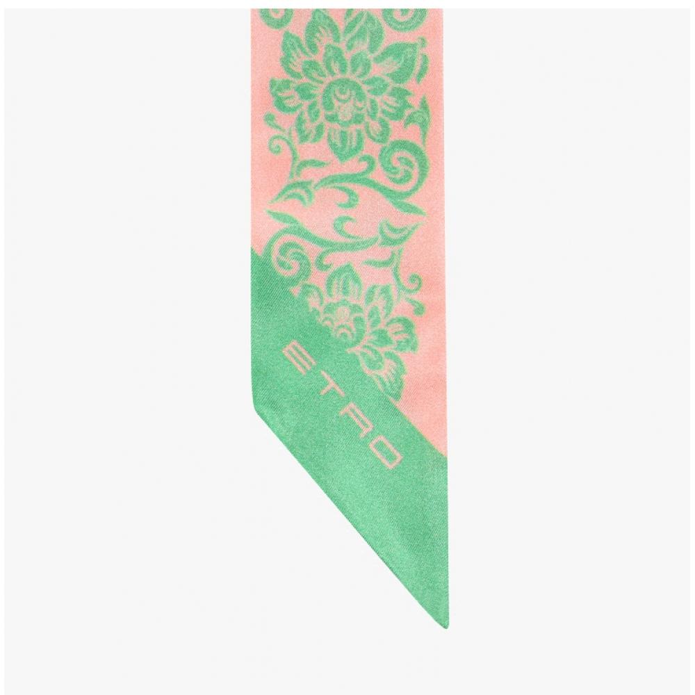 Etro Paisley Skinny Twill Seidenschal Wata0016ak696