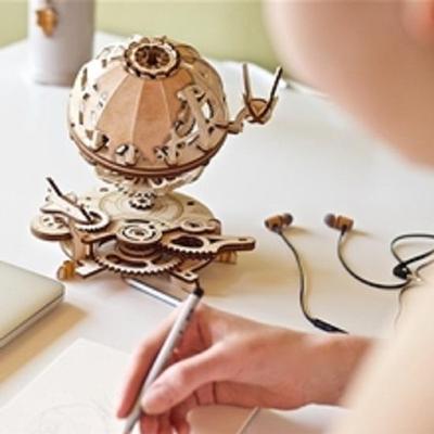 Kreative Lernpuzzles aus Holz, Selbststudium - Globe Vintage Office Decor Collection