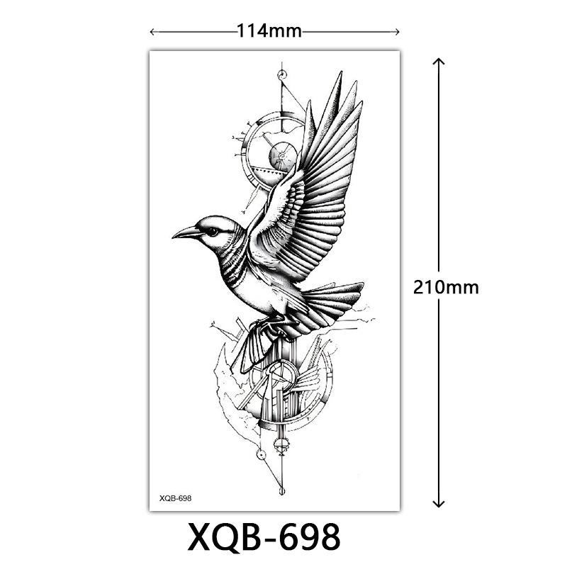 Small Full Arm Tattoo Sticker, Flower Letters, Plain Flower Tattoo Sticker Tattoo