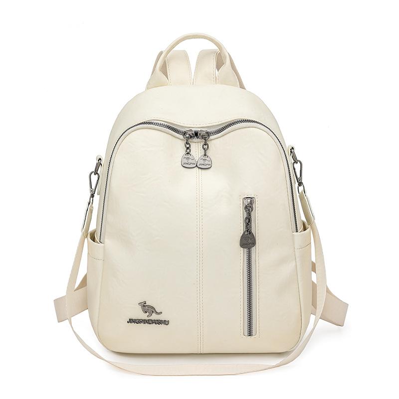 Schoolbag1011 New retro soft leather women's backpack large capacity multi-purpose backpack fashionable versatile travel schoolbag wholesale
