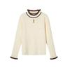 Girls' Semi-High Collar Knit Sweater