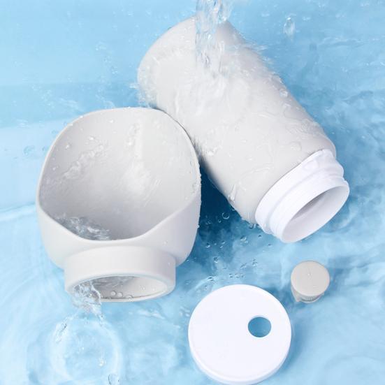 Foldable Dog Water Bottle Portable Leak-Proof Water Dispenser with Drinking Bowl Silicone