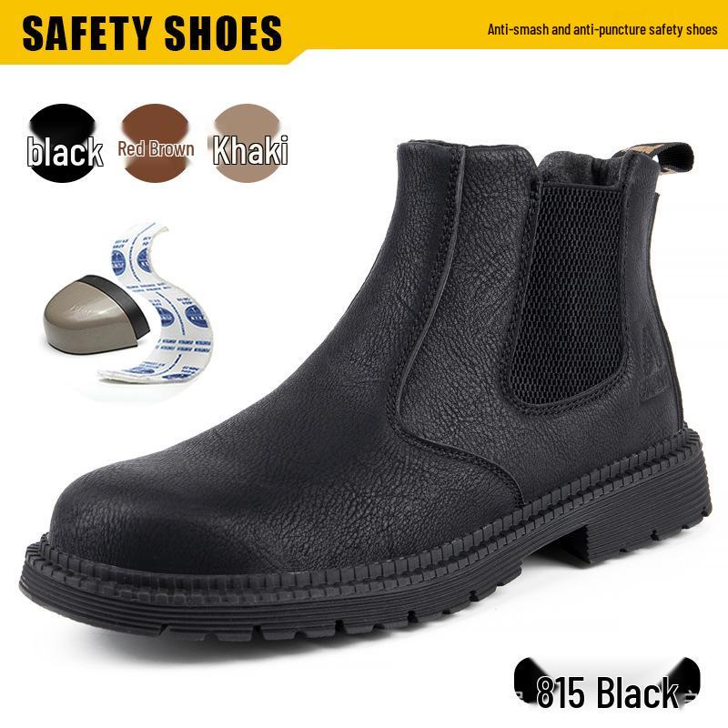 Lazy Man Slip-On Water-Resistant Work Shoes: Comfortable, Anti-Smash, Anti-Puncture, Compression-Resistant, Durable for Long Wear.