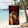 Anuel AA Custom Name Printed Beach Towel Personalized Soft Towel For Swimming Beach Travel