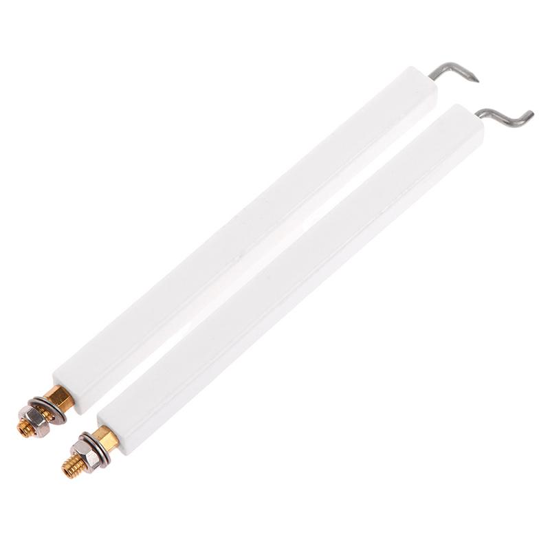 2 Peças Fogão Comercial Forno a Gás Agulha Quadrada Especial Resistente a Alta Temperatura Ignição Cerâmica Vareta de Ignição Detecção de Chama