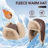 Winter Thick Warm Ushanka Hat For Men Women's Pilot Aviator Bomber Trapper Hat Faux Fur Leather Snow Cap with Ear Flaps