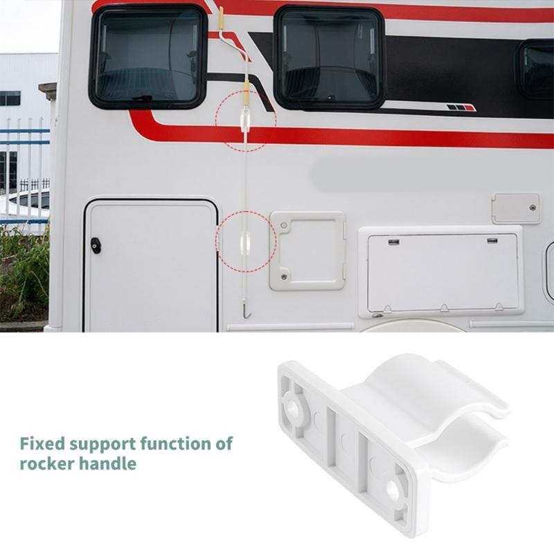 RVs Awning Crank Stabilizer Plastic Bracket Crank Holder Weather Resistant Construction For Camping Trips