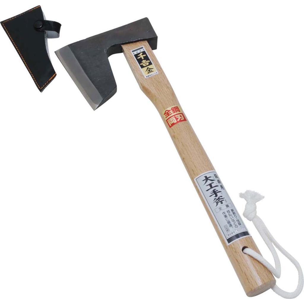 Sengoku Kin Hand Axe for Steel Carpenter's Framing, Blade, Double-Edged