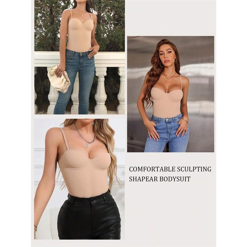 Bezešvý body shapewear pro plnoštíhlé s kosticovou podprsenkou, kontrola bříška a zúžení pasu pro společenské šaty, celotělový body shapewear pro ženy