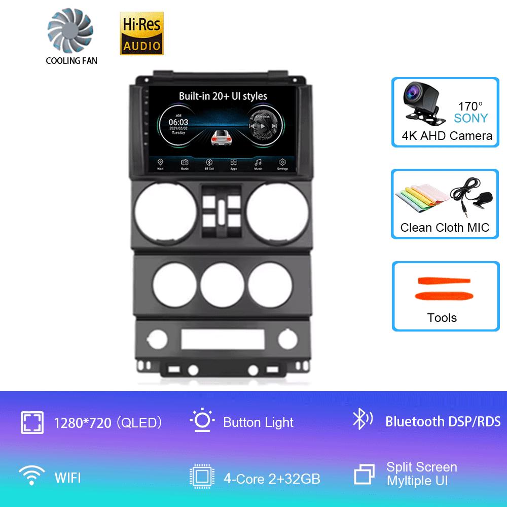 

Для Jeep Wrangler Unlimited 3 JK 2008 - 2010 Android 14 Автомобильный Радио Мультимедийный Плеер Навигация GPS Автомагнитола Carplay Головное Устройство CHINA