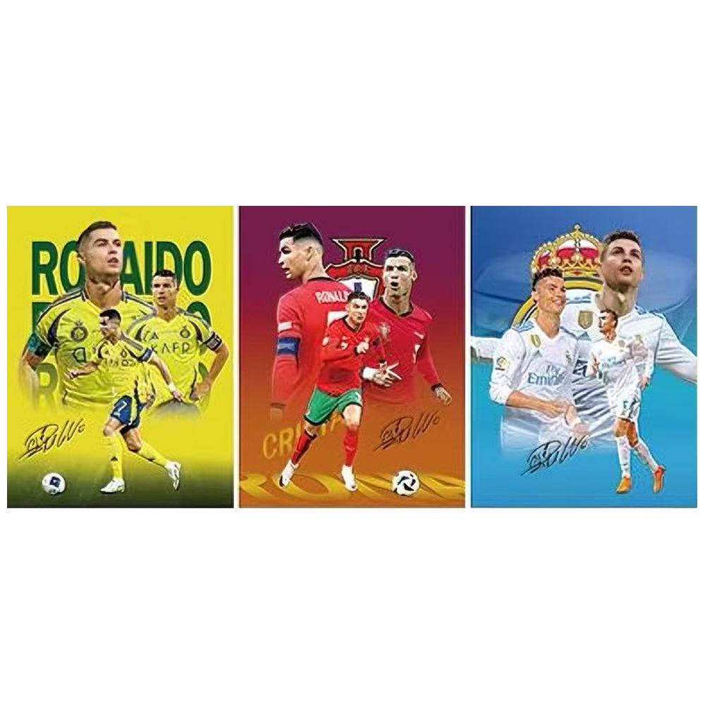 European & American 3D Stereo Sports Poster: Gradient Naked Eye Lenticular Art