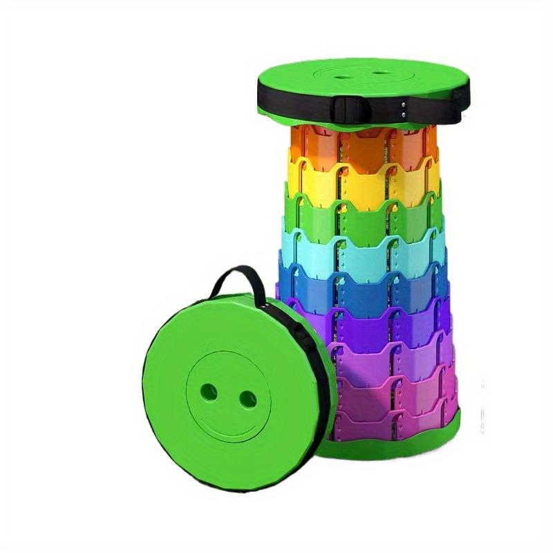 Enhanced and Reinforced Collapsible Stool, Versatile Folding Seat for Fishing, Home, Travel, Waiting In Line, Made of PP Material - Small and Light