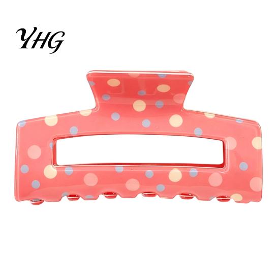 Decorative Hair Pins for Travel Colorful Polka Dot Claw Clip Women, Sweet Macaron Style Non-slip Shark Trendy Accessories Women Gripper Thick
