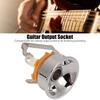 Silver/Golden Guitar Output Jack Metal Stereo Output Socket  For Electric Guitar
