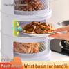 Breathable Insect-Proof Kitchen Storage Rack with Thickened Vegetable Cover and Overnight Dish Insulation