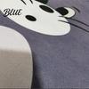Rug Carpet Thick Stairs Foldable Bedside Pattern Cats Skin-friendly Cartoon Blanket for