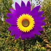 Colorful Sunflower Wind Spinner Stake Sunflower Windmill Pinwheel For Lawn Camping Picnic Decor Home Garden Yard Decoration