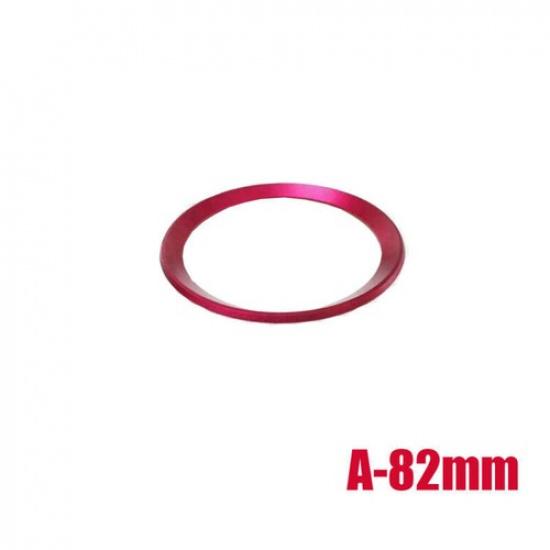 1x Car Front Rear Hood  Surrounding Ring Aluminum For BMW 82mm/74mm Emblem
