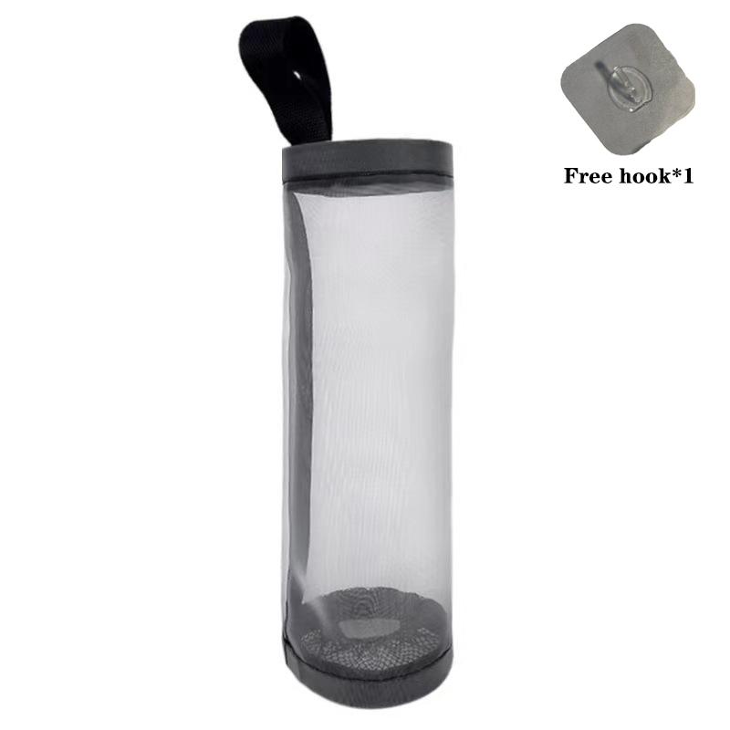 

Hanging Garbage Bag Storage Bag Kitchen Dispenser Garbage Wall Mounted Grocery Holder Home Organizers Storage Accessories 35x15CM серый