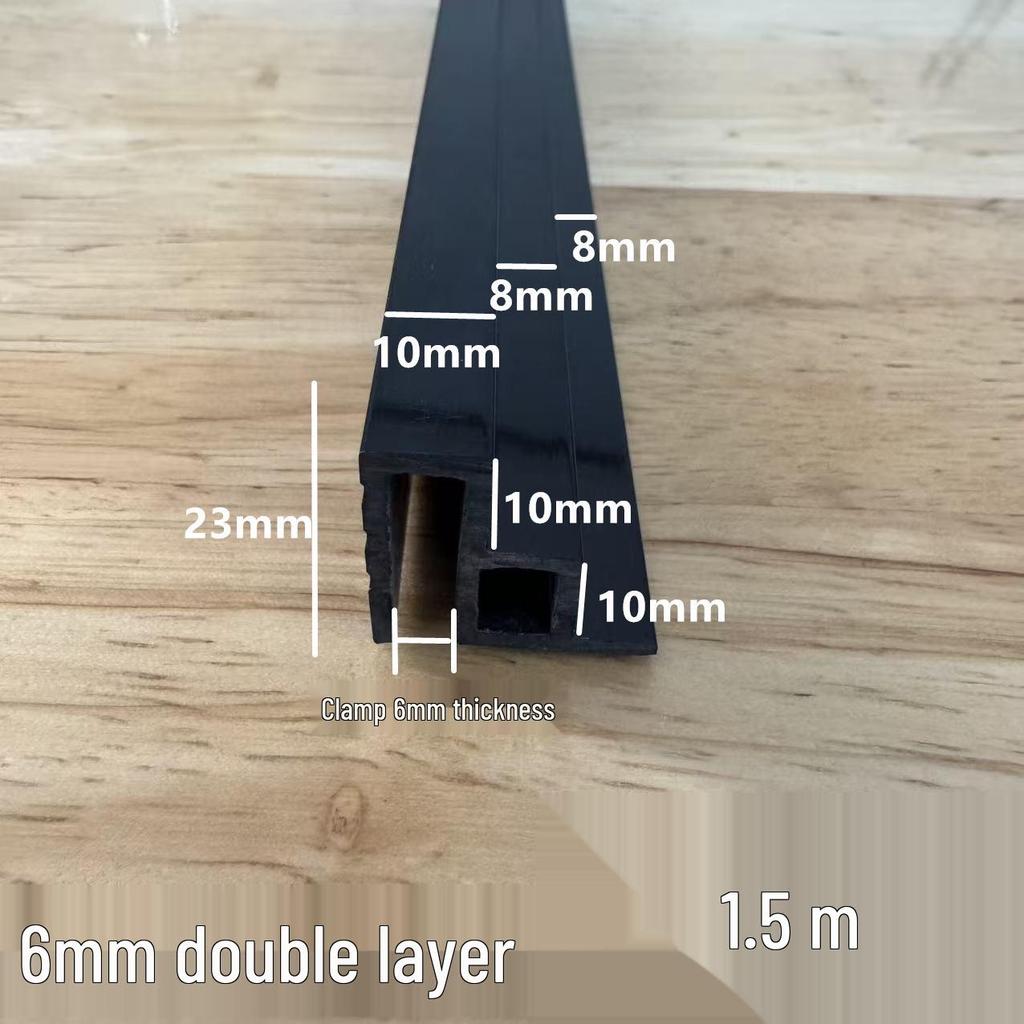 Double-Layer Fish Tank Slide Rail Anti-Jump Lid Track and Edge Banding