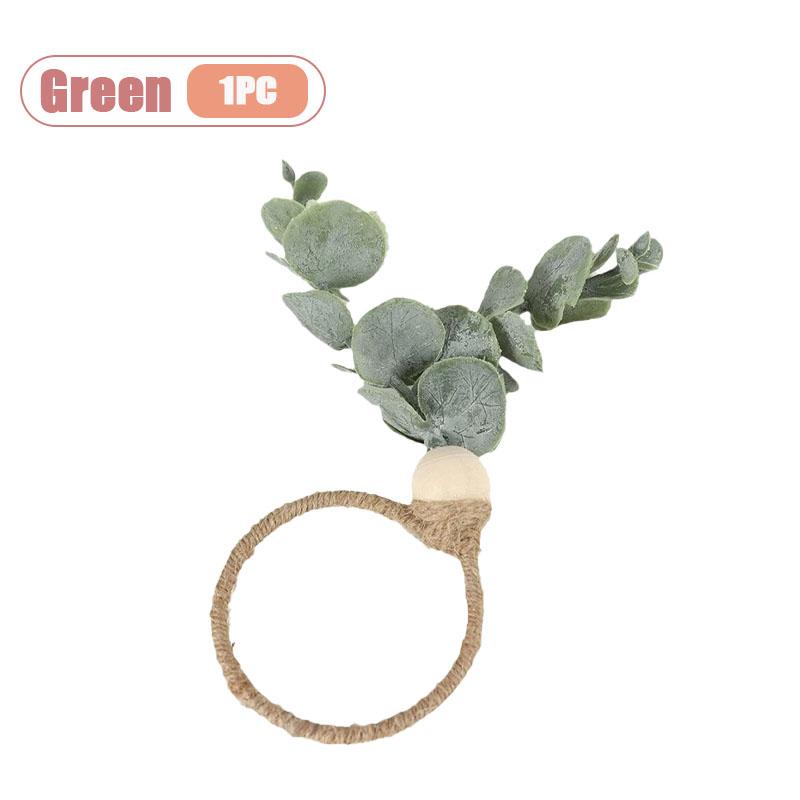 

Frosted Money Leaf Napkin Rings Lifelike Decorative Napkin Holders for Dining Tables Restaurant Banquet and Party Settings