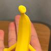 3D Printed Banana Figurine with Articulated Legs Movable Joints Banana Fidget Toy Cartoon Fruit Desktop Decoration Ornament