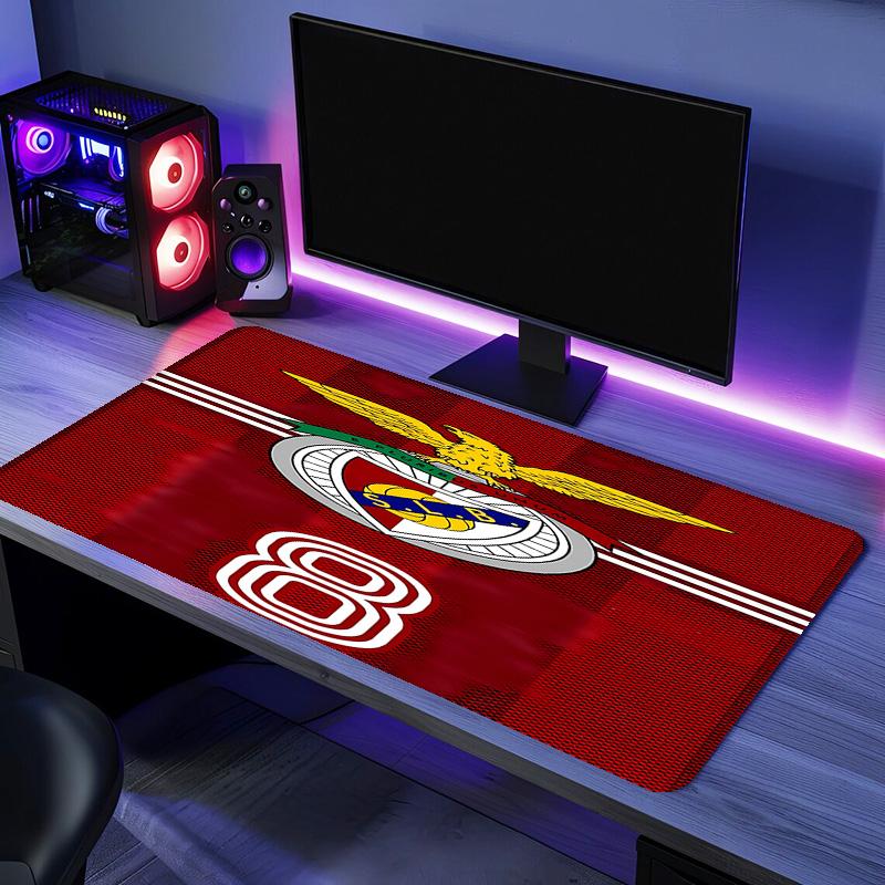 Sport Lisboa e Benfica Mouse Pad - Kaymaz Kauçuk Taban, İş, Oyun, Ofis ve Ev Kullanımı İçin Pürüzsüz Yüzey, Masaüstü Mouse Pad