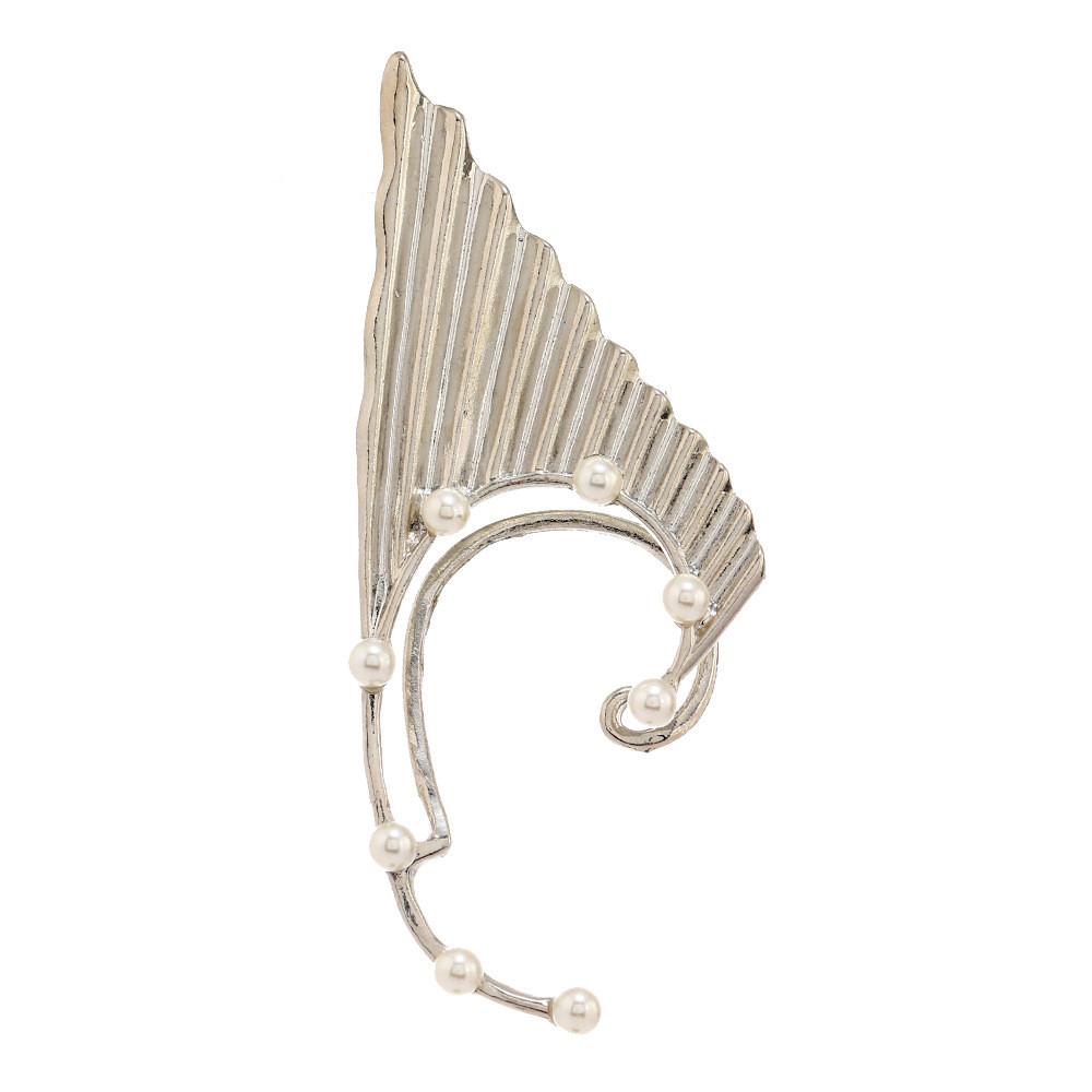 European Creative Fashion Pearl Elf Earrings With Alloy Material Women For