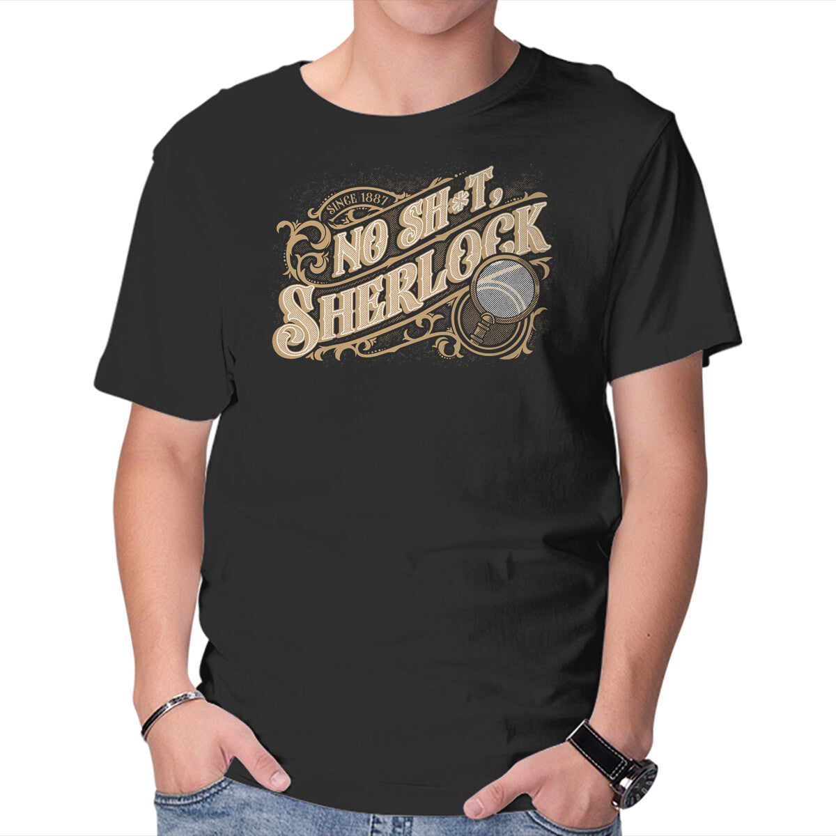 Unisex Crew Neck T-Shirt Book Detective Quote Graphic Short Sleeve Casual Tee XS