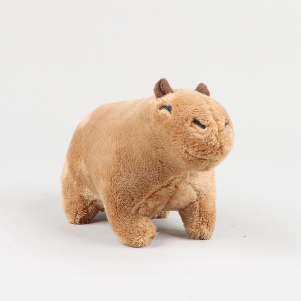Capybara Plush Toy Soft Wild Animals Crawling Capybara Stuffed Toys Unique Toys Model Dolls