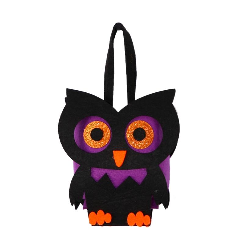 Festival Halloween Candy Bag Gift Cookie Bags Bat/Skull/ Skeleton Shaped Packaging Bags for Trick or Treating Pouch