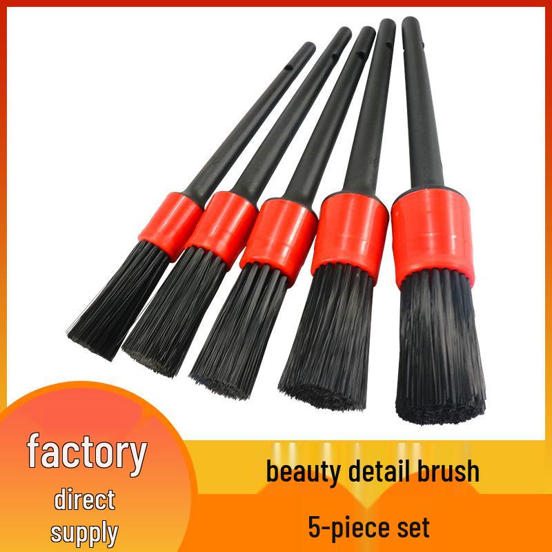 

5-Piece Car Detailing Set: Crevice, Wash, and Tire Brushes
