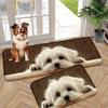 1Pcs Anti Fatigue Kitchen Rugs,Adorable Dog Design Print Waterproof Non-Slip Thick Cushioned Kitchen Mat Heavy Duty Comfort Standing Mat for Kitchen