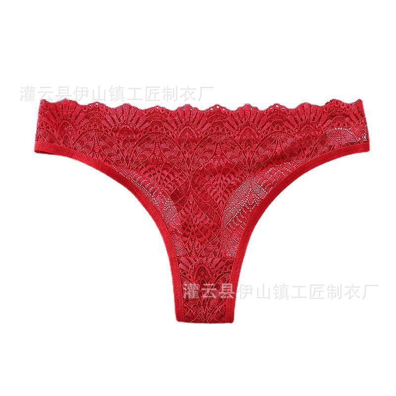 

Sexy underwear lace briefs panties women s seamless mid-waist sexy breathable panties women s panties hollow cross-border L