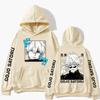 Jujutsu Kaisen Anime Klær Satoru Gojo Anime Genser Høst Fleece Manga Hettegensere Løs Harajuku Herre Streetwear
