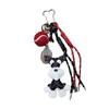 Trendy Schnauzer Dog PU Leather Keychain Women's Bag Pendant Cute Puppy Hanger Ornament for Fashion Accessories
