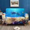 Elastic All-Inclusive Sofa Cover Marine Animal Multi-Person Combination Sofa Cover Lazy Sofa Cover