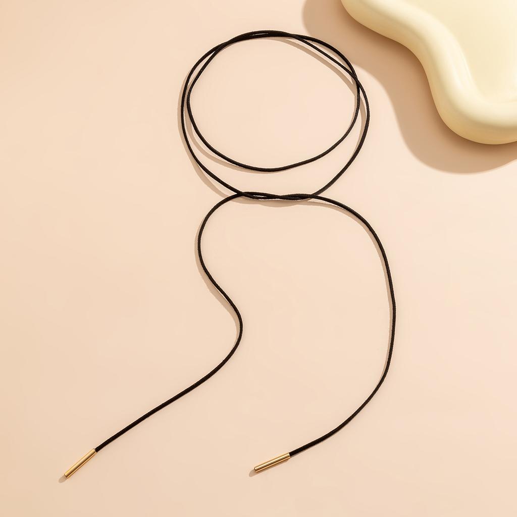 Einfache Lange Seilkette Choker Halsketten für Damen Trendiger Eleganter Schnürkragen 2026 Mode Schmuck Accessoires am Hals